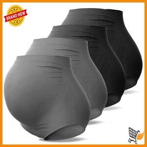 Maternity High Waist Seamless Panties Over Bump Soft Support